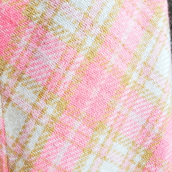 Vintage 60s Pink Plaid Mini Skirt - Picture 7 of 13